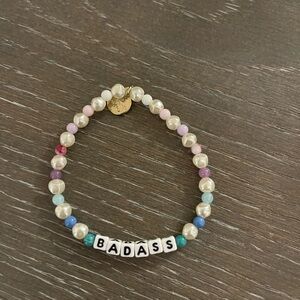 Little word project Bracelet with 'BADASS' Charm